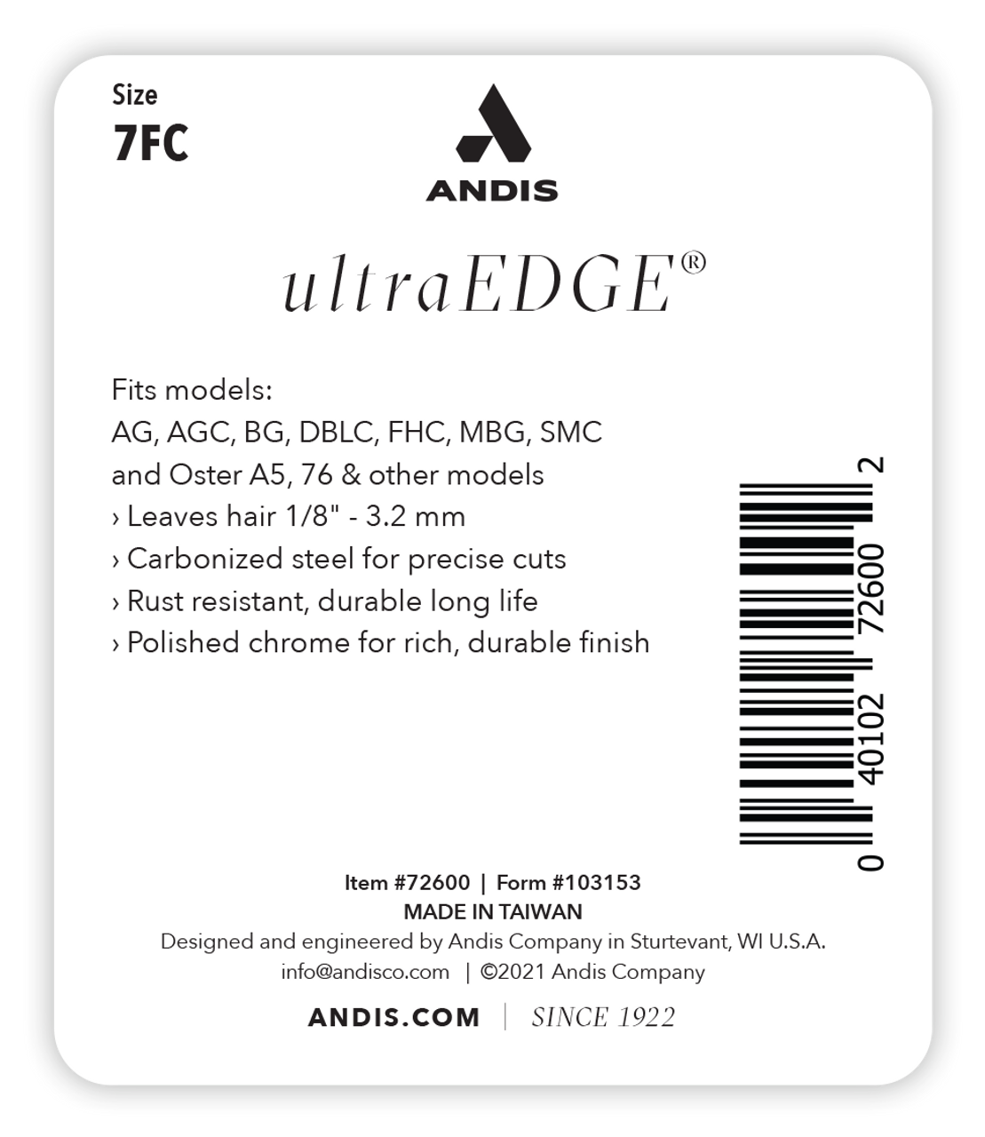 Andis – UltraEDGE Blade – Size 7FC