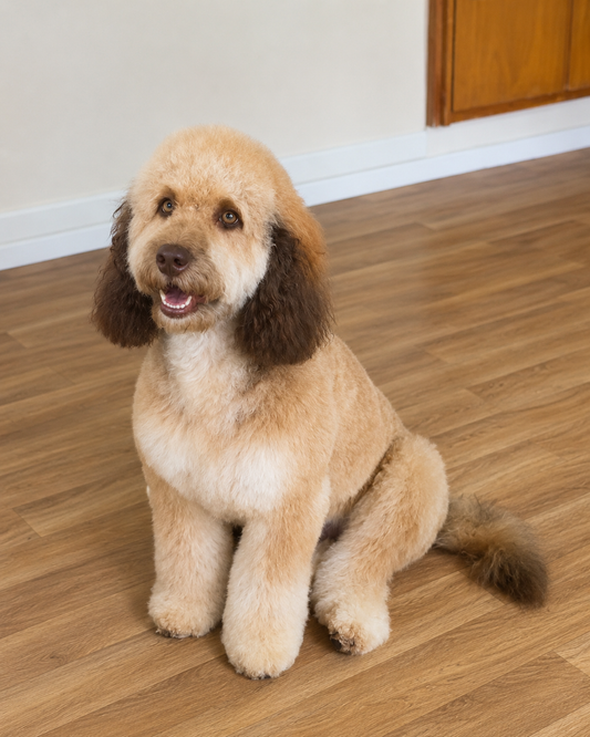 dog groomed at dog love tranmere salon
