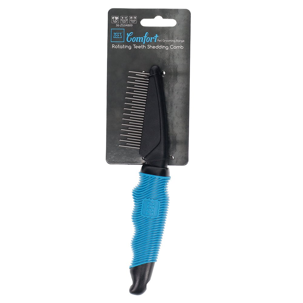 ZeeZ – Comfort – Rotating Teeth Shedding Comb