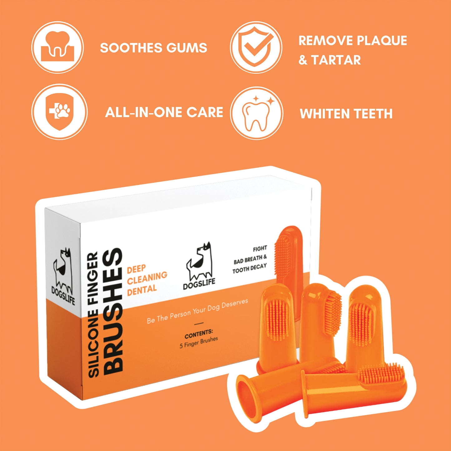 Dogslife – Silicone Finger Brushes