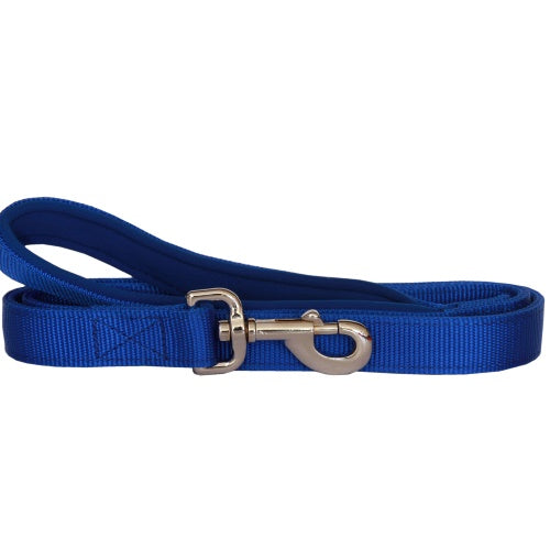 Beau Pets – Neoprene Handle – Nylon Lead – Blue