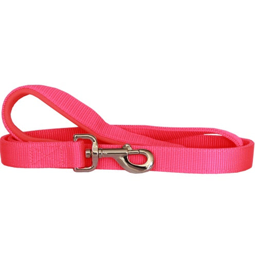 Beau Pets – Neoprene Handle – Nylon Lead – Pink