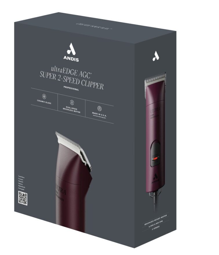 Andis – UltraEdge AGC – Super 2-Speed Clipper – Burgundy