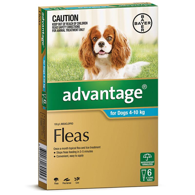 Advantage – Fleas – Dogs 4kg to 10kg