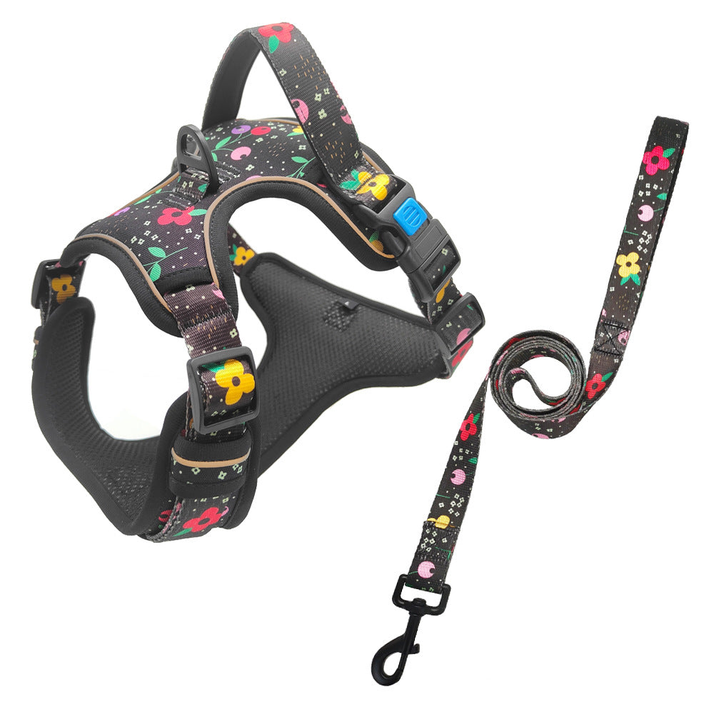 Reflective No-Pull Dog Harness & Matching Lead Set
