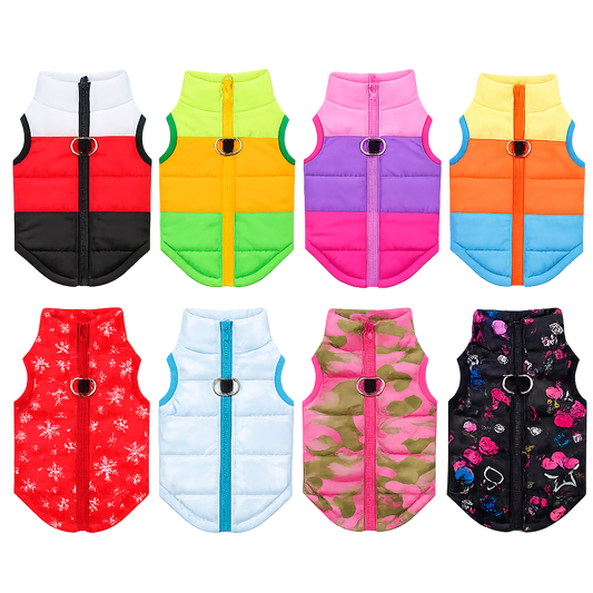 Padded Winter Vest for Small to Mid-Size Dogs