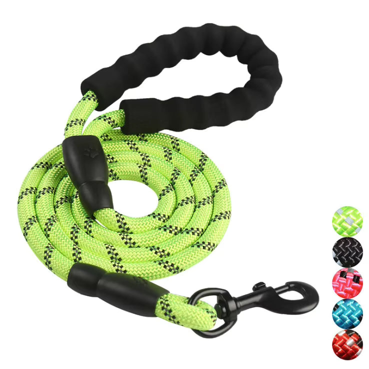 Mountain-Rope Dog Lead — Heavy-Duty 1.5m Lead with Reflective Threads