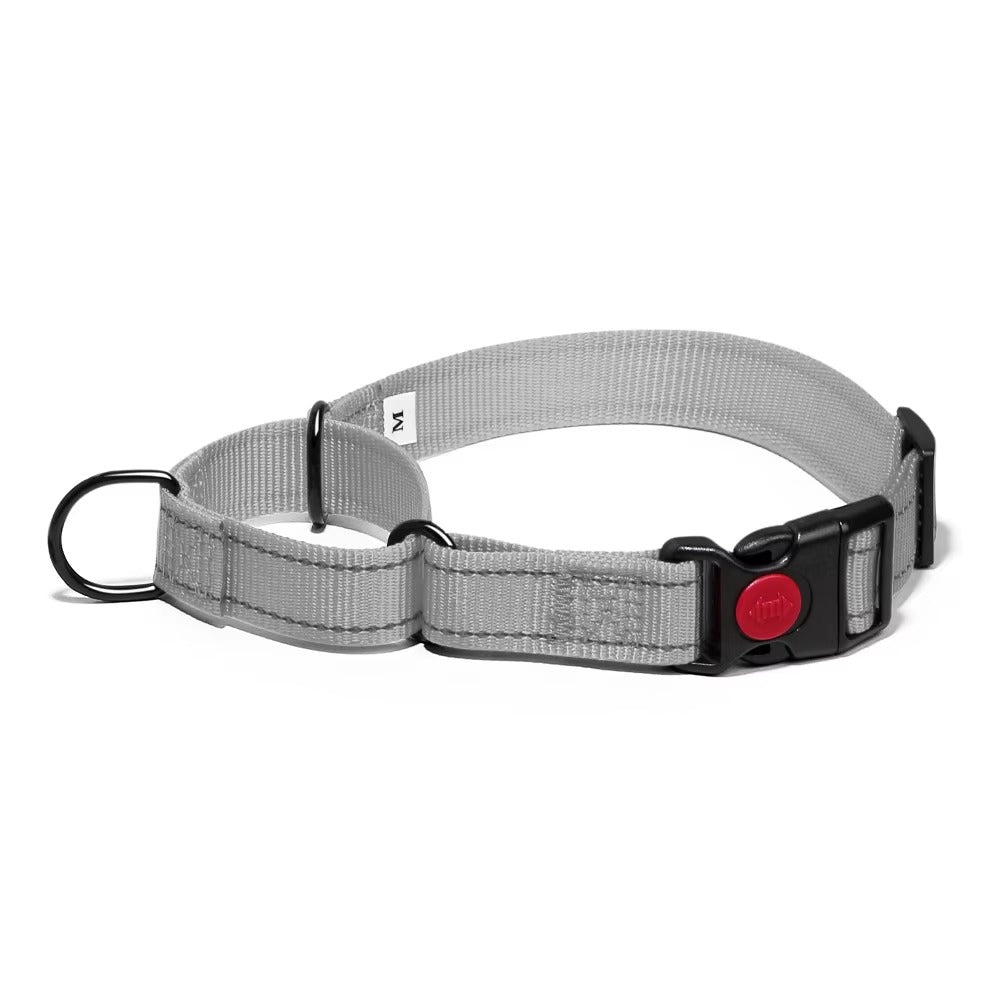 Martingale Lockable Dog Collar, No Escape Loop with Reflective Stitching