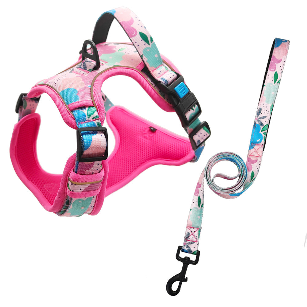 Reflective No-Pull Dog Harness & Matching Lead Set