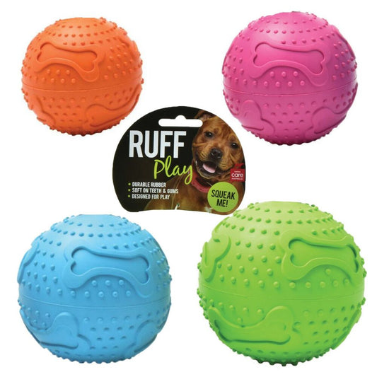 RUFF Play – Rubber Squeaker Ball