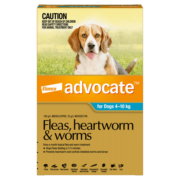 Advocate – For Dogs – Fleas, Heartworm & Worms – 1 Tube