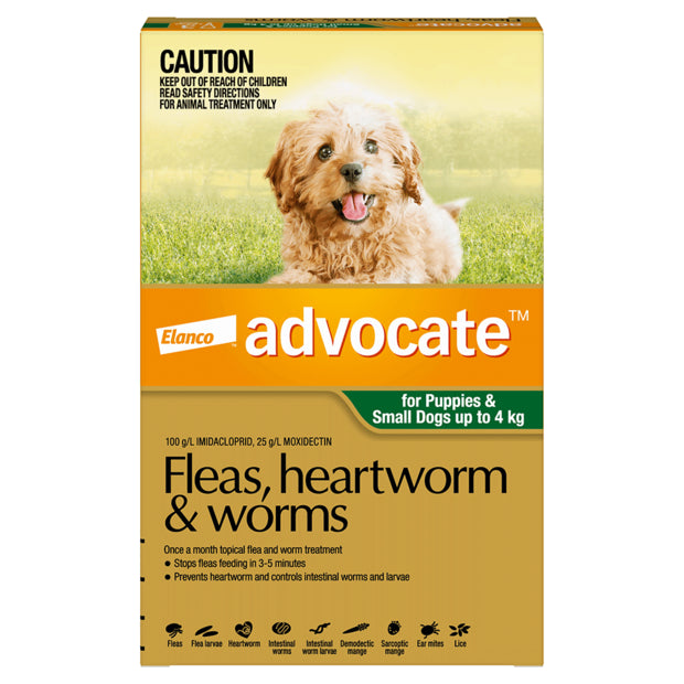 Advocate – For Dogs – Fleas, Heartworm & Worms – 1 Tube