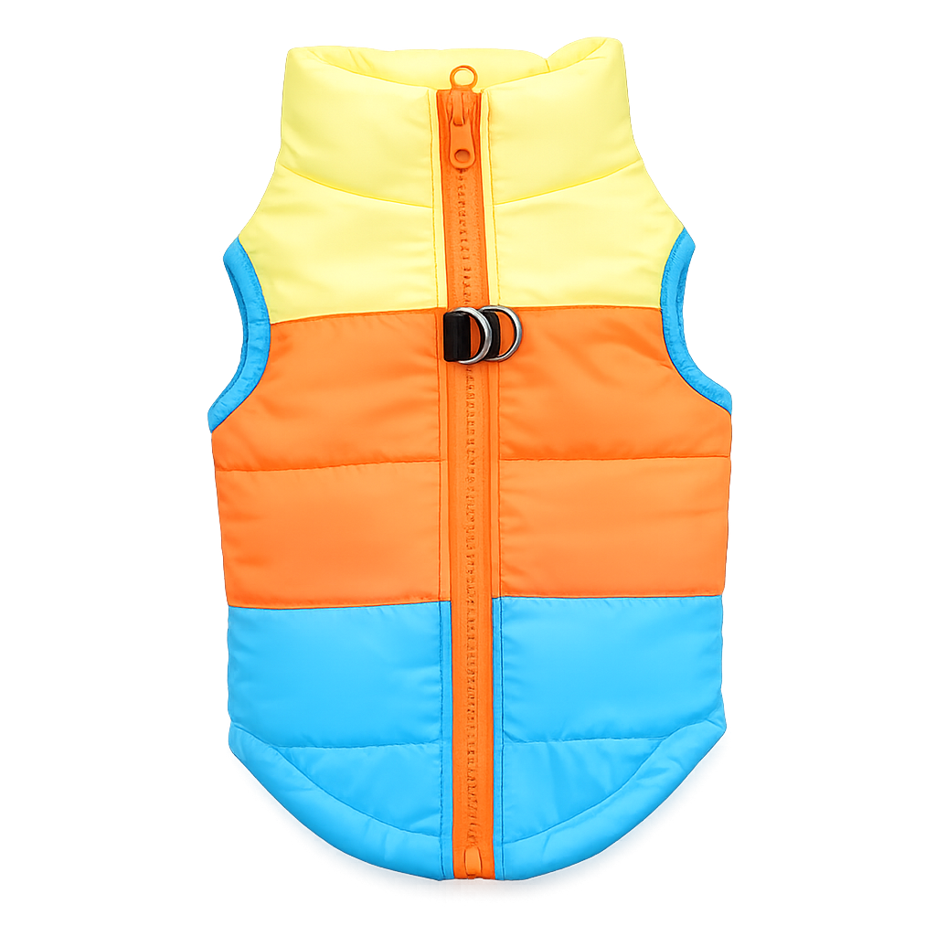 Padded Winter Vest for Small to Mid-Size Dogs