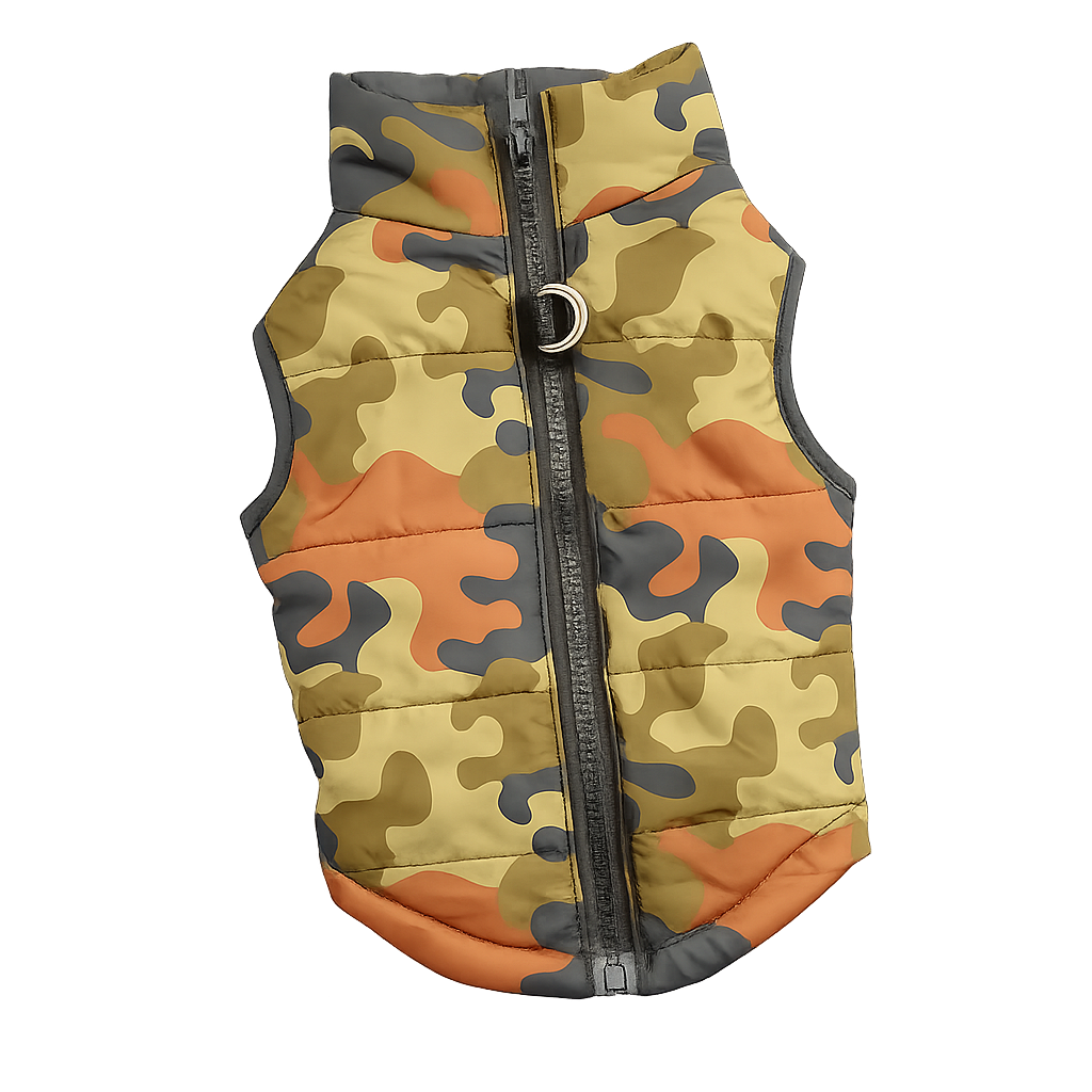 Padded Winter Vest for Small to Mid-Size Dogs