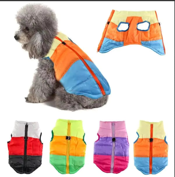 Padded Winter Vest for Small to Mid-Size Dogs