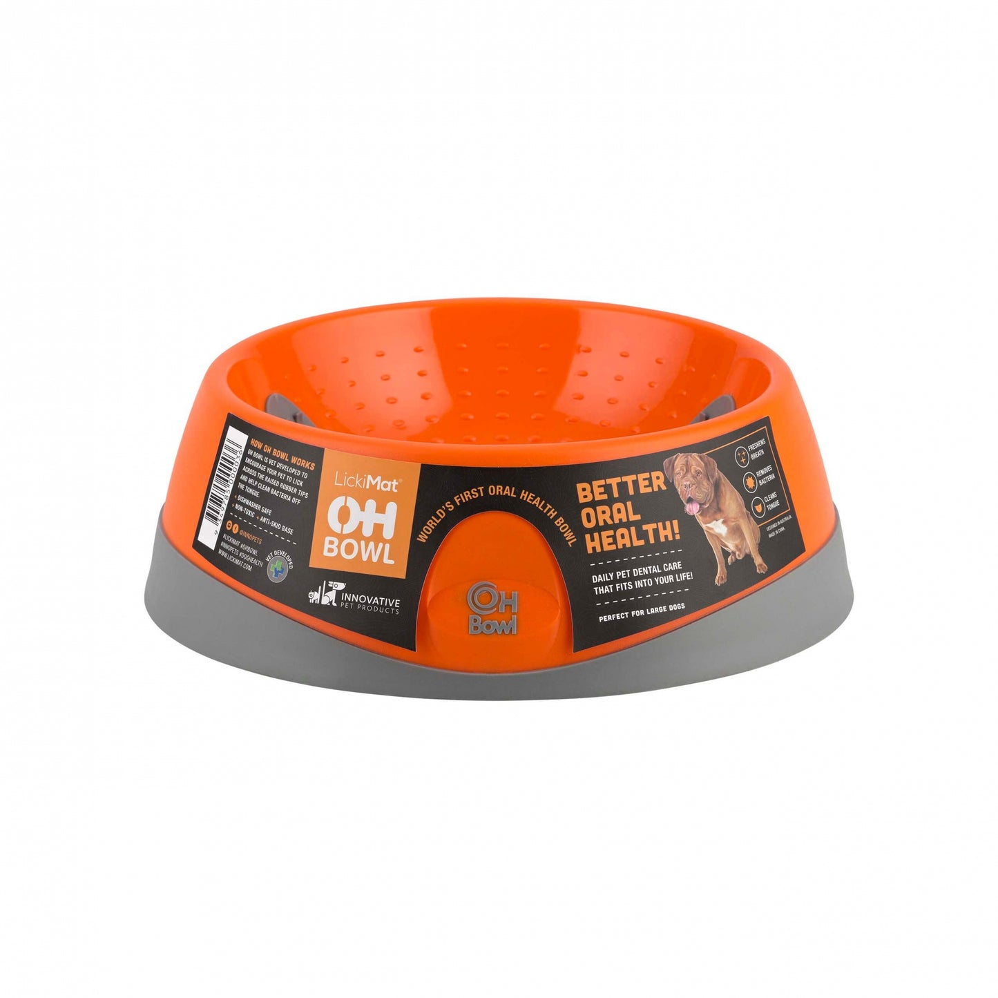 LickiMat – Dog OH Bowl – Orange