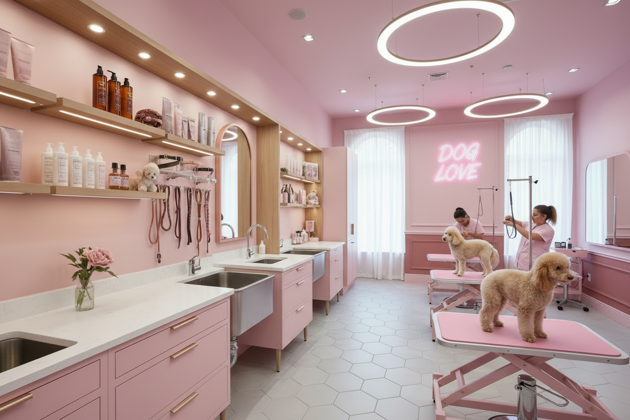 Moderner Hundesalon