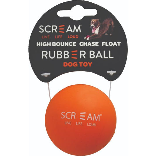 Scream – Rubber Ball – Loud Orange – Medium