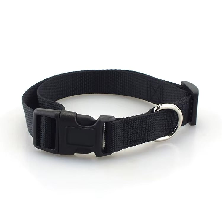 Lightweight Nylon Dog Collar, Soft Adjustable Everyday Collar in 7 Colours