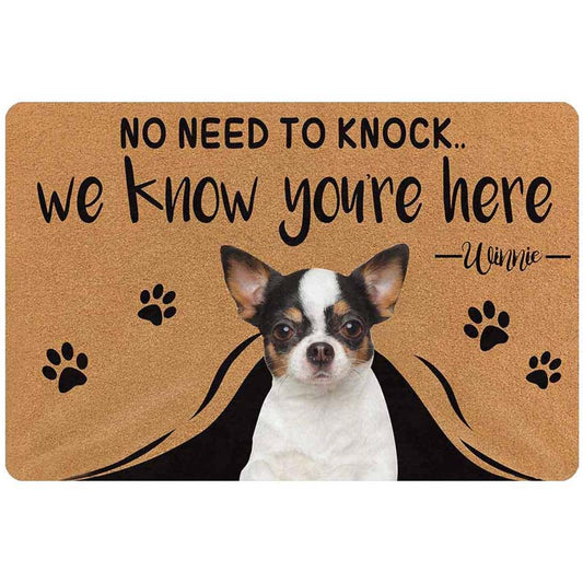 PERSONALIZED DOORMAT - WE KNOW YOU ARE THERE (LIMITED)